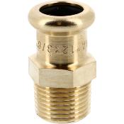 Mamelon fer-cuivre à sertir G12mm-1/2"M