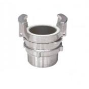 Raccord symétrique aluminium mâle BSP à verrou